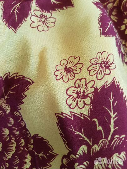 Отрез натуральной шелковой ткани креп-жоржет СССР