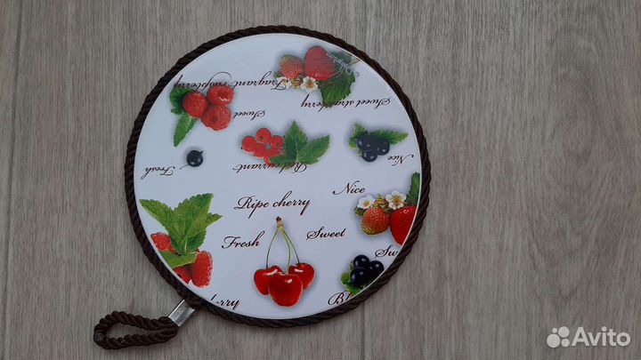 Подставка под горячее керамика дерево 2 шт. Бу