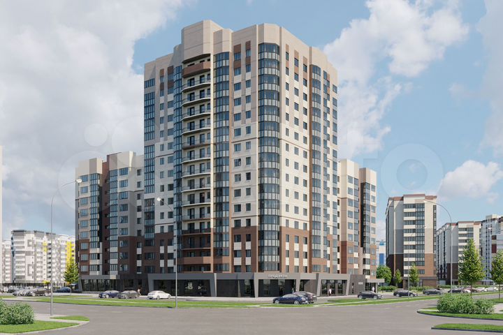 2-к. квартира, 54,8 м², 10/16 эт.