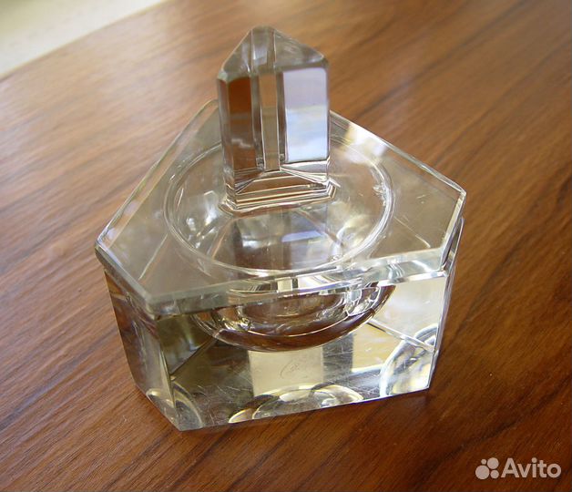 Флакон, емкость для крема Moser, винтаж