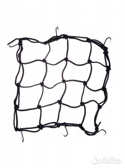 Сетка на багажник 6 крючков 38Х38(черная)