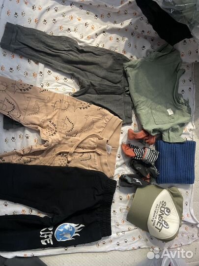 Большой пакет вещей на мальчика 86 92