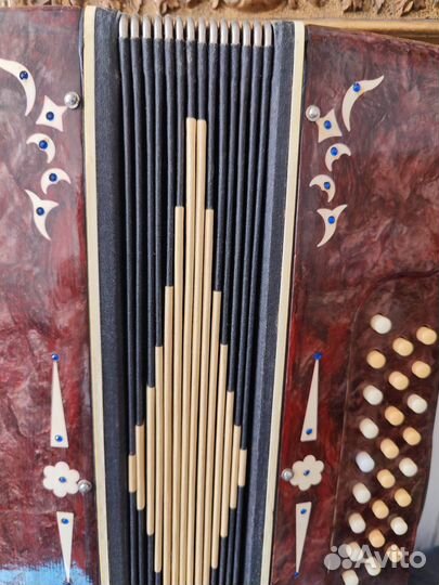 Аккордеон кнопочный рабочий в футляре