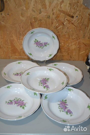Сервиз сирень дулево и отдельные предметы