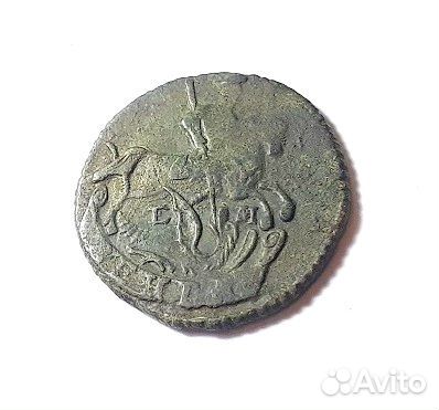 Деньга 1794 г. ем. Екатерина II. Медь. Патина