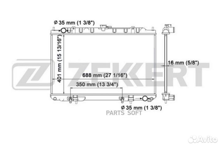 Радиатор охлаждения Ниссан Максима (A33) 00