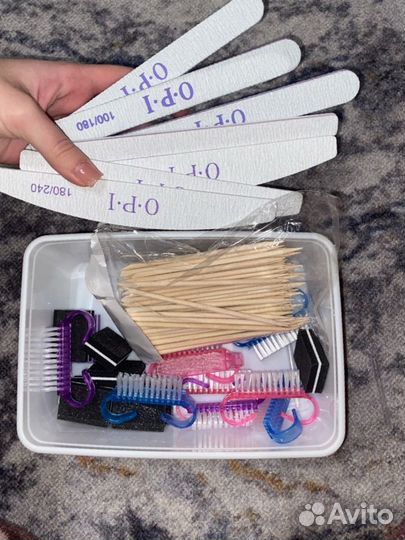 Подставка для маникюра, пилочки, щетки, блестки