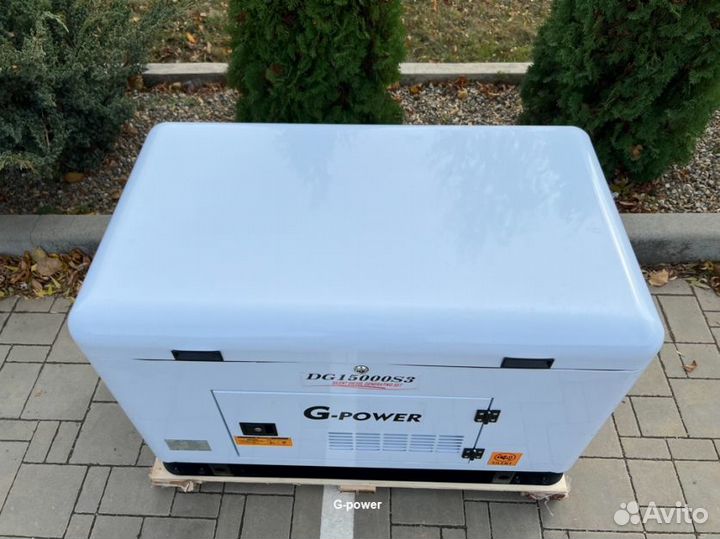 Генератор дизельный 13 kW g-power DG15000SE3 трехф