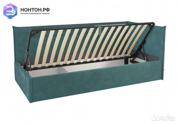 Кровать Альба 0.9 м зеленая