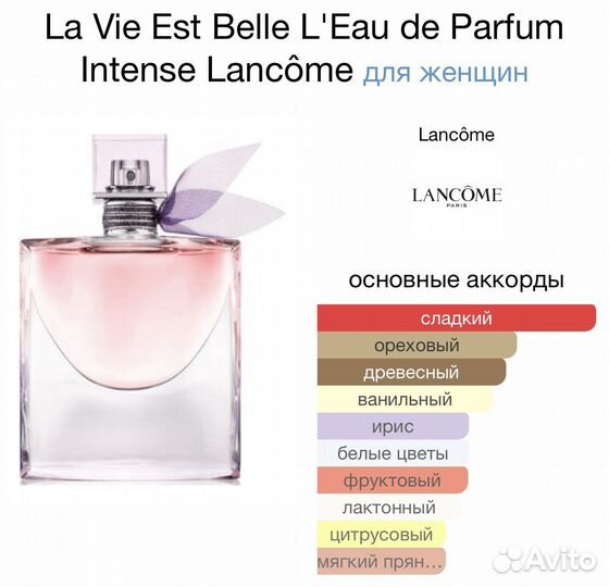 Духи Lancome La Vie Est Belle intense, 75 мл