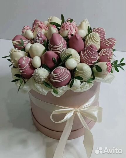 Букет из клубники в шоколаде