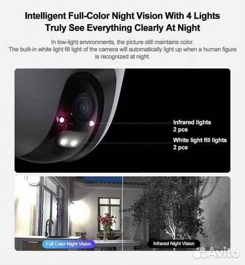 Камера видеонаблюдения уличная xiaomi новая