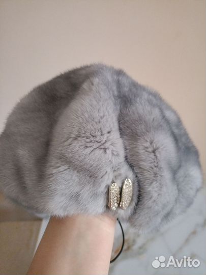 Берет женский норковый