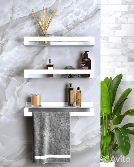 Полки для ванной комнаты