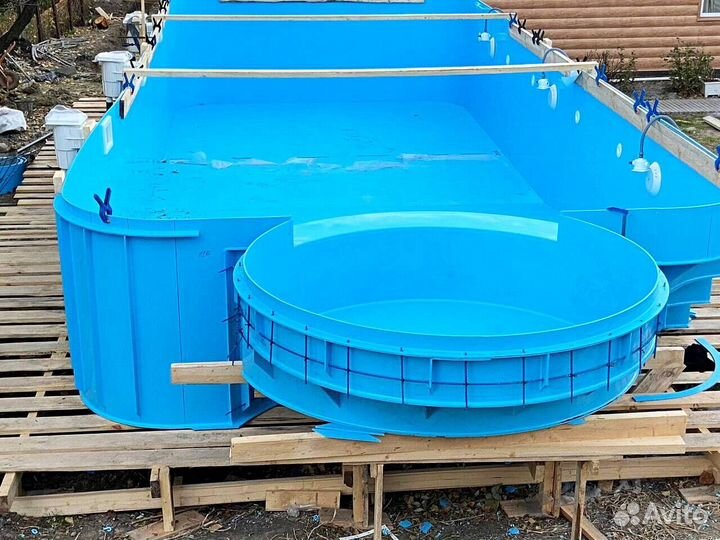 Бассейн из полипропилена 8x4