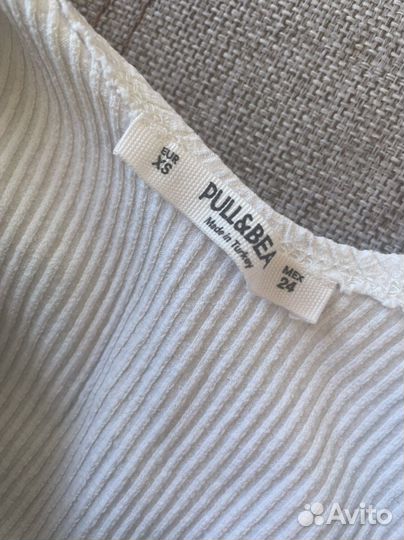 Боди белое pull&bear новое