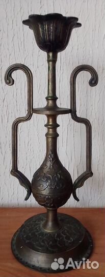 Большой,латунный подсвечник СССР