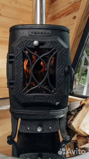 Чугунная печь камин Verona 200