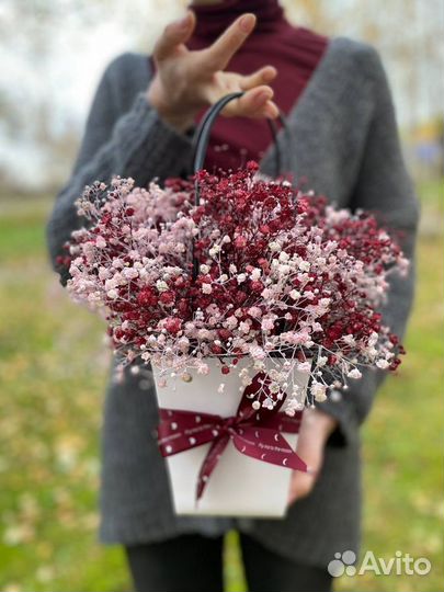 Букеты и композиции из гипсофилы