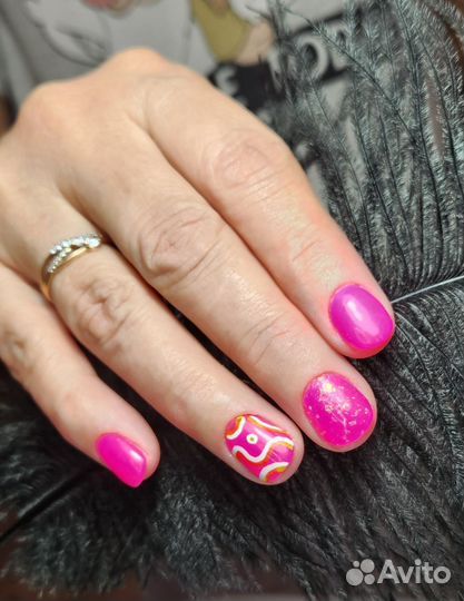 Маникюр Титановые ногти -дип система, пудра