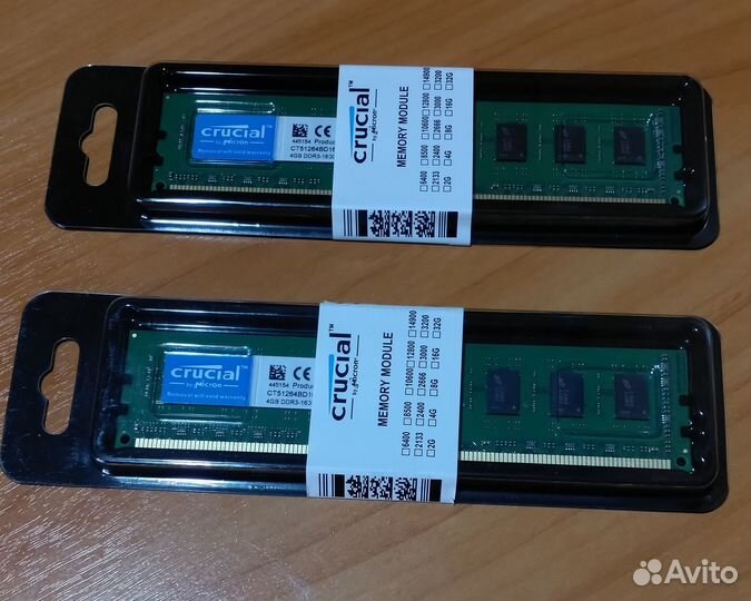 Оперативная память Crucial ddr3 4 gb 1600MHz