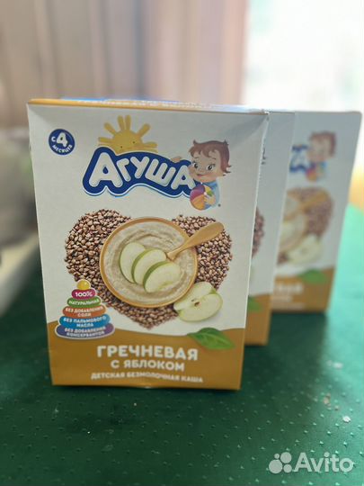 Детское питание Агуша пюре, смесь, каши