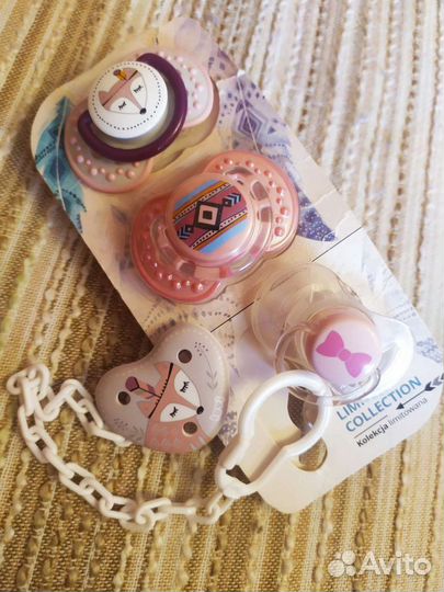 Пустышки (соски) lovi + держатель