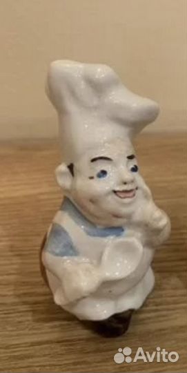Солонка, фарфор, Повар, ссср,50-е