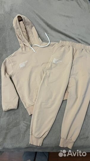 Спортивный костюм женский 40 42 размер бежевый