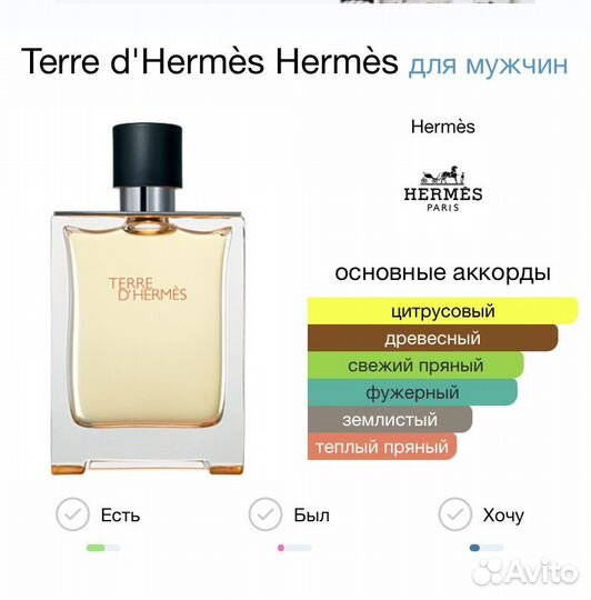 Terre dhermes d'Hermès для мужчин