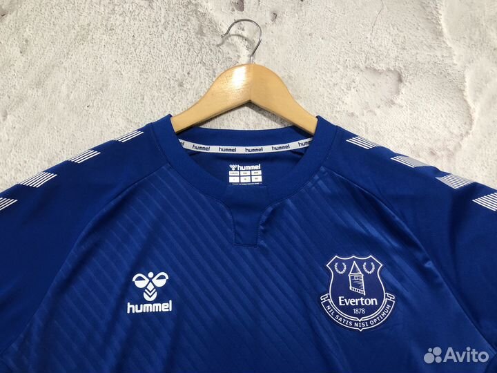 Футболка Hummel x Everton синего цвета (L)