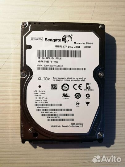 HDD Seagate 500GB
