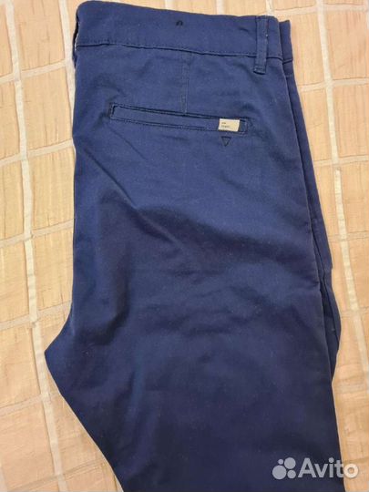 Мужские синие весенне-летние брюки Zara, р. 50