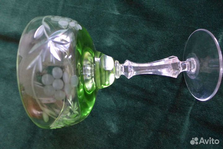 Креманка из цветного хрусталя