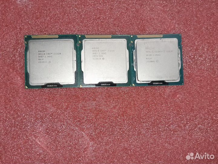 Процессоры 3 штуки 1155 сокет