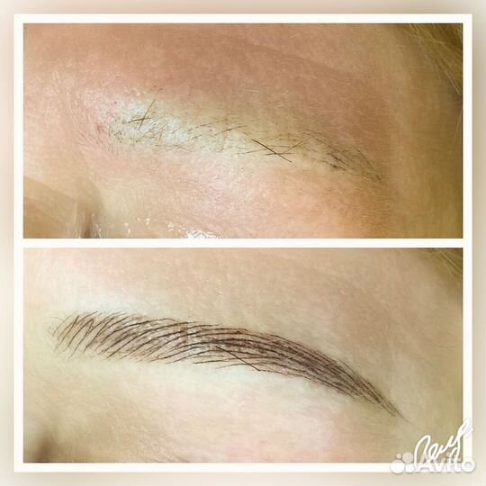 Микроблейдинг бровей- волосковая техника