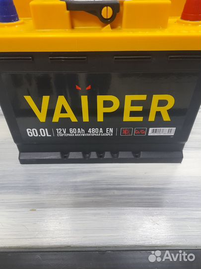 Аккумулятор 60Ah 480A 12V Vaiper