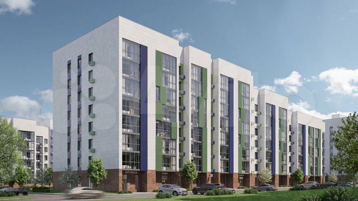 2-к. квартира, 51,1 м², 6/8 эт.