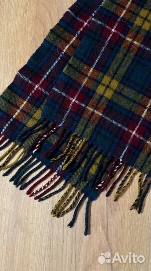 Винтажный шарф в клетку новый