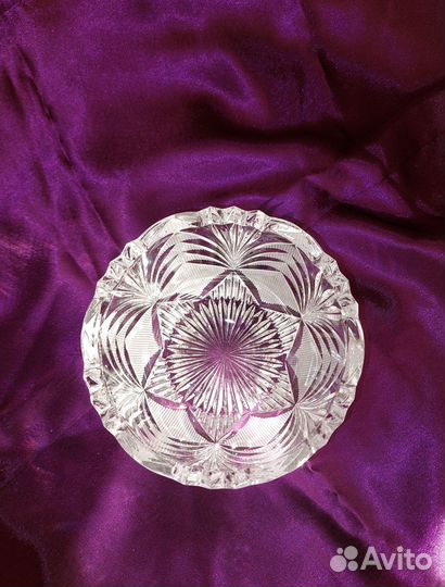 Салатник (конфетница) хрусталь СССР