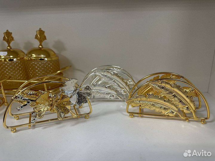 Салфетница металлическая, подставка для салфеток