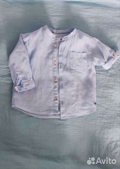 Комплект летний льняной детский zara 80 см