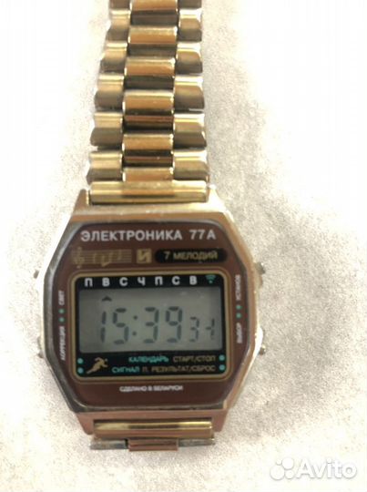 Часы электроника 77а
