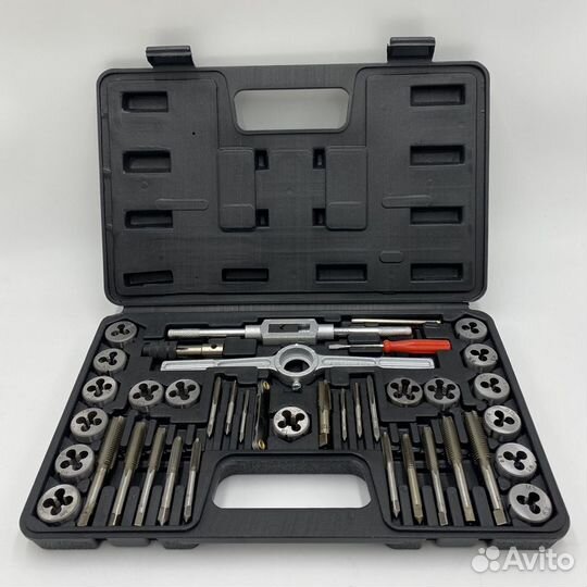 Набор автомобильных метчиков и плашек 40 предметов