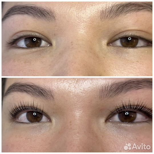 Ламинирование velvet ресниц + ботокс 6D питание