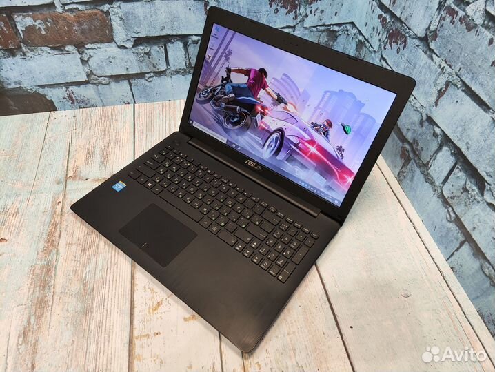 Быстрый ноутбук asus intel/SSD+HDD/4Gb/HD