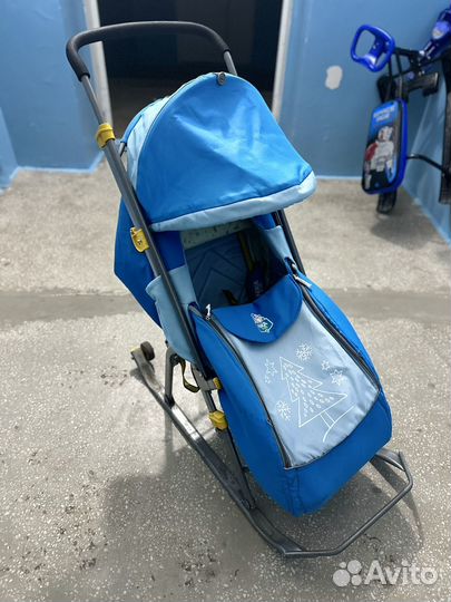 Коляска санки