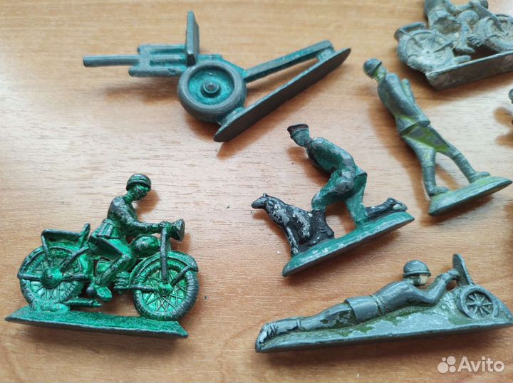 Солдатики модель 8 олово + пушка СССР