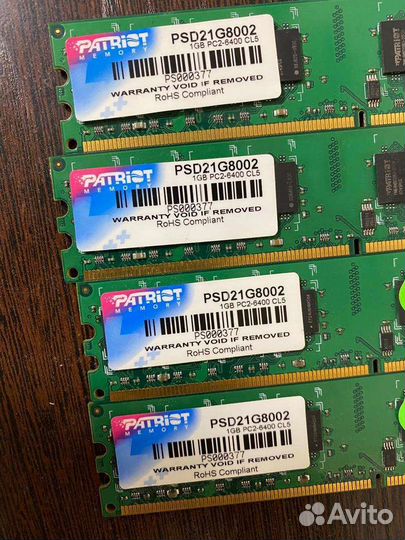 Оперативная память Patriot memory 1Gb DDR2