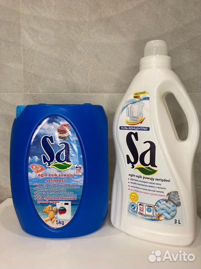 Жидкий гель порошок для стирки 5л и 3л 2шт